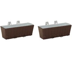 Turėklas 2 pcs 50 x 17 x 17 cm Metalas