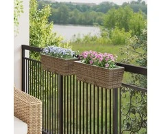 Turėklas 2 pcs 50 x 17 x 17 cm Metalas