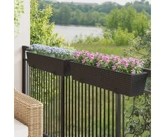 Turėklas 2 pcs 80 x 17 x 17 cm Metalas