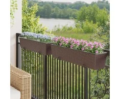 Turėklas 2 pcs 80 x 17 x 17 cm Metalas