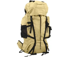 Turistinė kuprinė, chaki, 100L, oksfordo audinys
