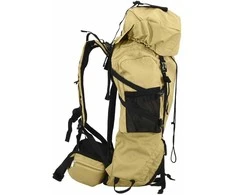 Turistinė kuprinė, chaki, 60L, oksfordo audinys