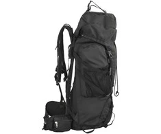 Turistinė kuprinė, juoda, 100L, oksfordo audinys