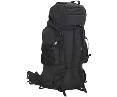 Turistinė kuprinė, juoda, 100L, oksfordo audinys