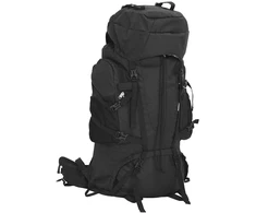 Turistinė kuprinė, juoda, 60L, oksfordo audinys