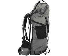 Turistinė kuprinė, pilka, 80L, oksfordo audinys