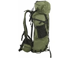 Turistinė kuprinė, uniformnė žalia, 80L, oksfordo audinys