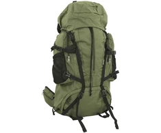 Turistinė kuprinė, uniformnė žalia, 80L, oksfordo audinys