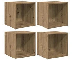TV staliukas TV spintelių komplektas 4 pcs Amatininkų ąžuolas
