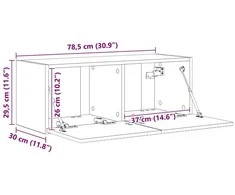 TV staliukas TV sieninė spintelė 2 pcs Sonoma 78,5 x 31 x 29,5 cm