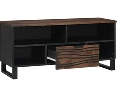 TV staliukas TV vienetai su stalčių graikinis riešutmedis 105 x 33 x 46 cm