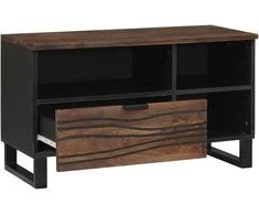 TV staliukas TV vienetai su stalčių graikinis riešutmedis 80 x 33 x 46 cm