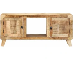 TV spintelė, 105x46x32 cm, masyvi mango mediena
