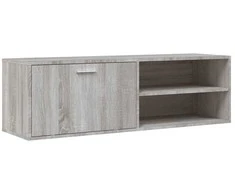 TV staliukas TV spintelė, pilka ąžuolo, 120x34x37cm, apdirbta mediena