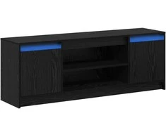 TV staliukas TV vienetai Juoda 139,5 x 34 x 50 cm Apdirbta mediena