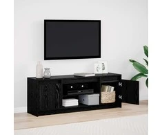 TV staliukas TV vienetai Juoda 139,5 x 34 x 50 cm Apdirbta mediena