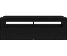 TV staliukas Televizoriaus spintelė su LED Juodas ąžuolas 120 x 35 x 40 cm