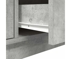 TV staliukas TV spintelė su LED lemputėmis, betono pilka, 100x41x50 cm