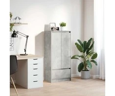 TV spintelė su stalčiumi, betono pilka 55,5x34x119,5 cm mediena