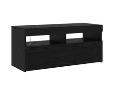 TV staliukas Televizoriaus spintelė 2 pcs Juodas ąžuolas 230 x 36,5 x 40 cm