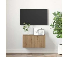 TV staliukas TV spintelių komplektas 60 x 30 x 30 cm Ruda Apdirbta mediena