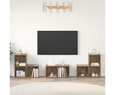 TV staliukas TV spintelių komplektas 6 pcs Amatininkų ąžuolas