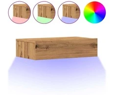 TV staliukas TV spintelės su LED lemputėmis, 2vnt., artisano, 60x35x15,5cm