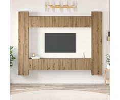 TV staliukas TV spintelių komplektas 10 vnt. Amatininkų ąžuolas