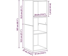 TV staliukas TV spintelių komplektas 4 pcs Amatininkų ąžuolas