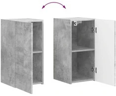 TV staliukas TV spintelių komplektas 4 pcs Betono pilka Apdirbta mediena