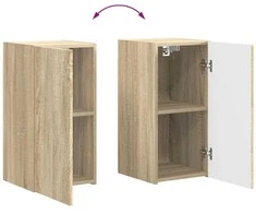 TV staliukas TV spintelių komplektas 4 pcs Sonoma ąžuolas Apdirbta mediena