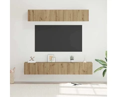 TV staliukas TV spintelių komplektas 5 vnt. Amatininkų ąžuolas