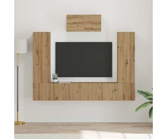 TV staliukas TV spintelių komplektas 7 vnt. Amatininkų ąžuolas