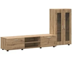 TV spintelių komplektas FLORIN 3 pcs Amatininkų ąžuolas