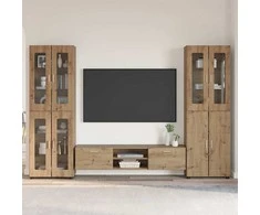 TV spintelių komplektas FLORIN 3 pcs Amatininkų ąžuolas