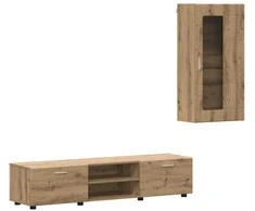 TV spintelių komplektas FLORIN 3 pcs Amatininkų ąžuolas