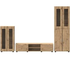 TV spintelių komplektas FLORIN 3 pcs Amatininkų ąžuolas