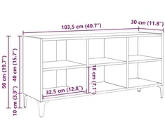 TV staliukas TV spintelių komplektas Ruda 103,5 x 30 x 50 cm