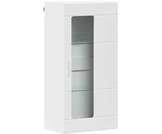 TV spintelių komplektas FLORIN 3 pcs Balta Apdirbta mediena