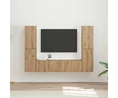 TV staliukas TV spintelių komplektas 6 pcs Amatininkų ąžuolas