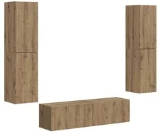 TV staliukas TV spintelių komplektas 6 pcs Amatininkų ąžuolas