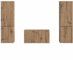 TV staliukas TV spintelių komplektas 5 pcs Amatininkų ąžuolas