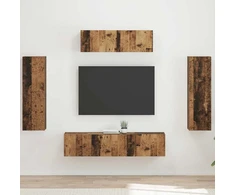 TV staliukas Televizoriaus spintelė 5 pcs Senas medis