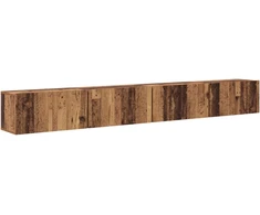 TV staliukas TV spintelių komplektas 4 pcs Senovinis medis 60 x 30 x 30 cm