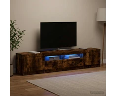TV staliukas LED televizoriaus spintelė UTRECHT 3 vnt. Dūminio ąžuolo