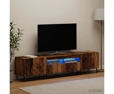 TV staliukas 3 dalių LED televizoriaus spintelė ZWOLLE Sendintos medienos