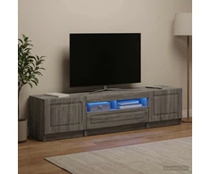 TV staliukas LED televizoriaus spintelė UTRECHT 3 vnt. Pilka Sonoma