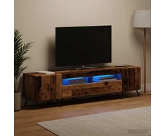 TV staliukas LED televizoriaus spintelė BREDA 3 vnt. Sendintos medienos