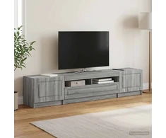 TV staliukas LED televizoriaus spintelė UTRECHT 3 vnt. Pilka Sonoma