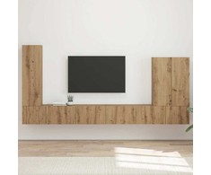 TV staliukas TV sieninio kabineto komplektas 6 vnt. Amatininkų ąžuolas